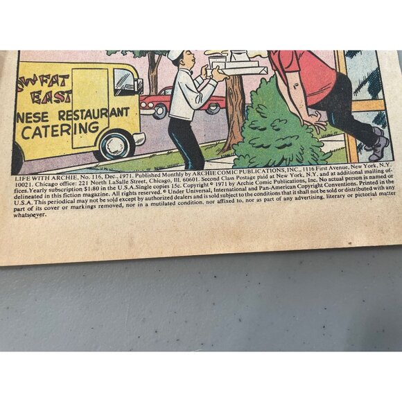 Archie Series Life With Archie #116 Dec. 1971 Comic Issue Bagged Boarded - Picture 3 of 6